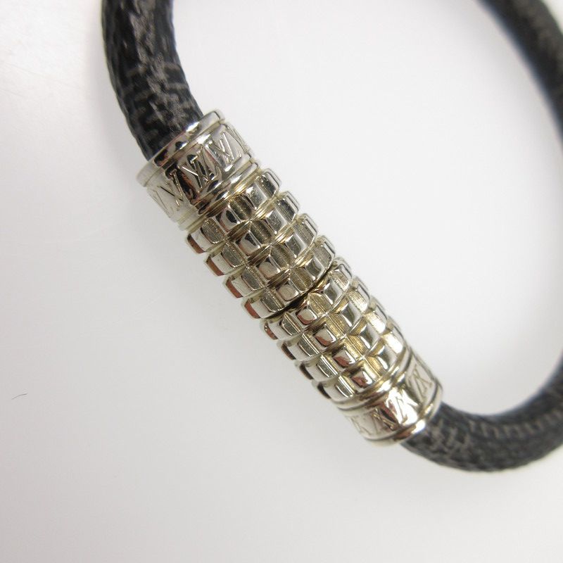 ルイヴィトン M6626E ブレスレット　 ダミエ　グラフィット LOUIS VUITTON - ルイ ヴィトン ダミエ グラフィット ブラスレ
