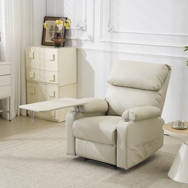 電動リクライニングソファー 電動ソファ 1人掛け テーブル付き PUレザー ゲーミングチェア 165度調節 リクライニングソファ ゲーミングチェア 老人チェア NEXPOTALLINN_EU