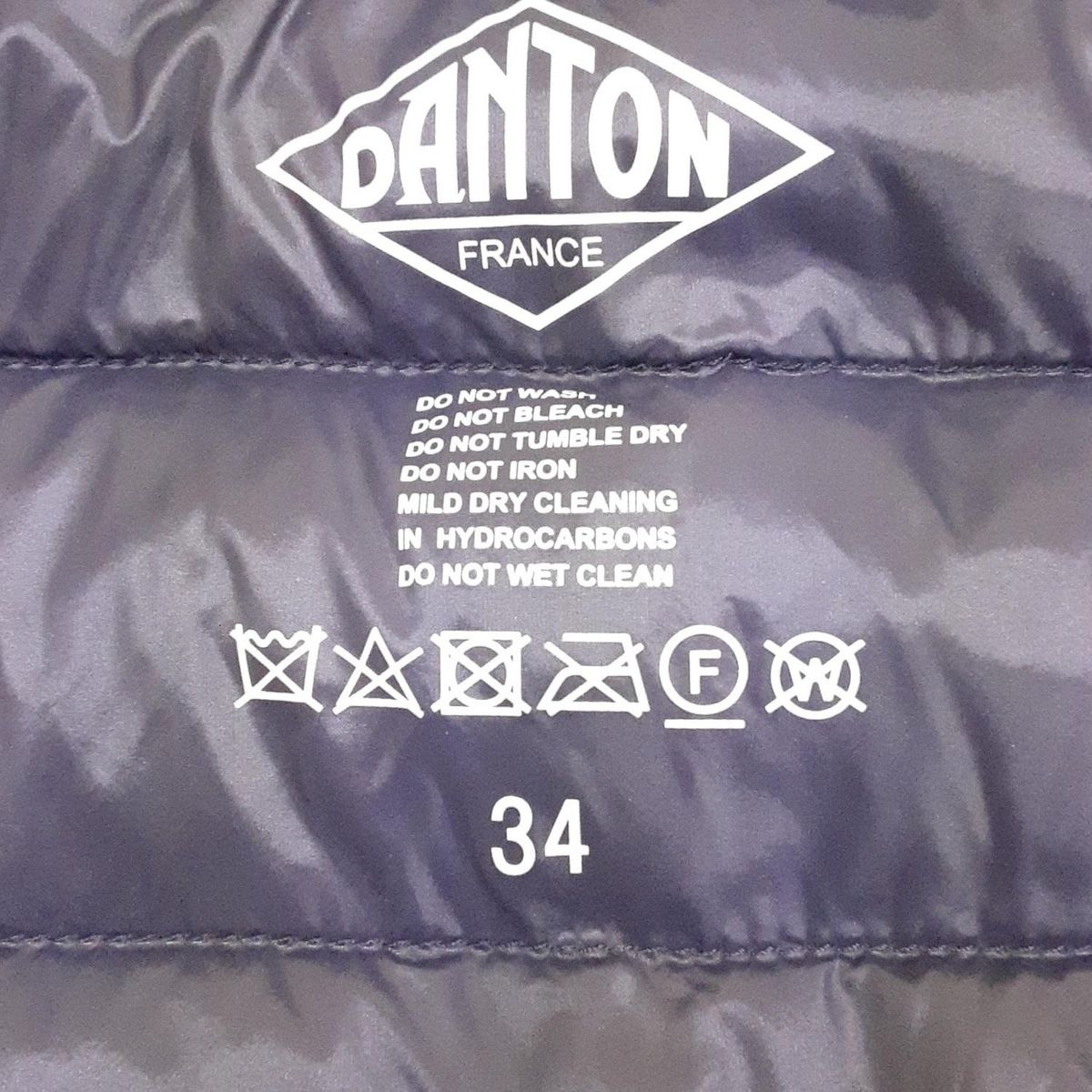 DANTON(ダントン) ダウンベスト サイズ34 S レディース - ブルー