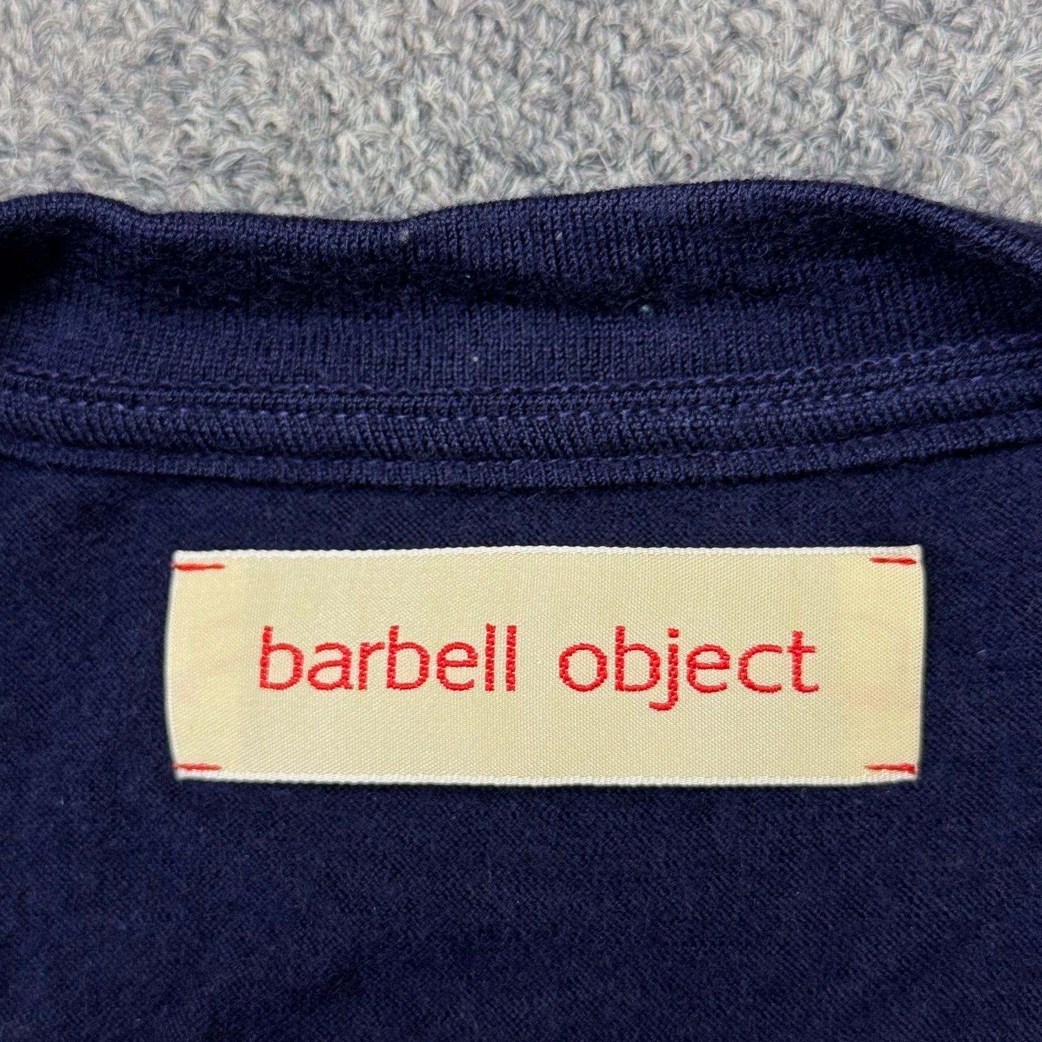 参考上代22000円 barbell object wool L/S top ウールトップ ニット 