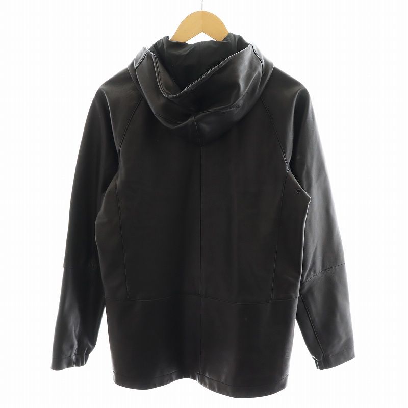 セオリー Theory RHINE BYRN レザージャケット 革ジャン フード