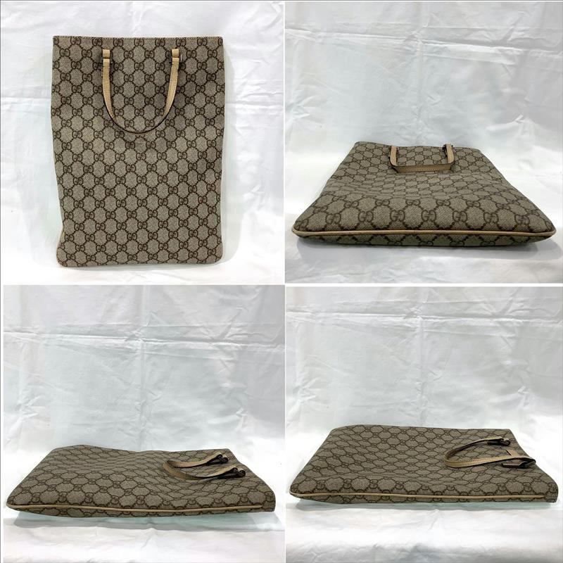 グッチ（GUCCI）GG柄PVCマチなしトートバッグ ベージュ