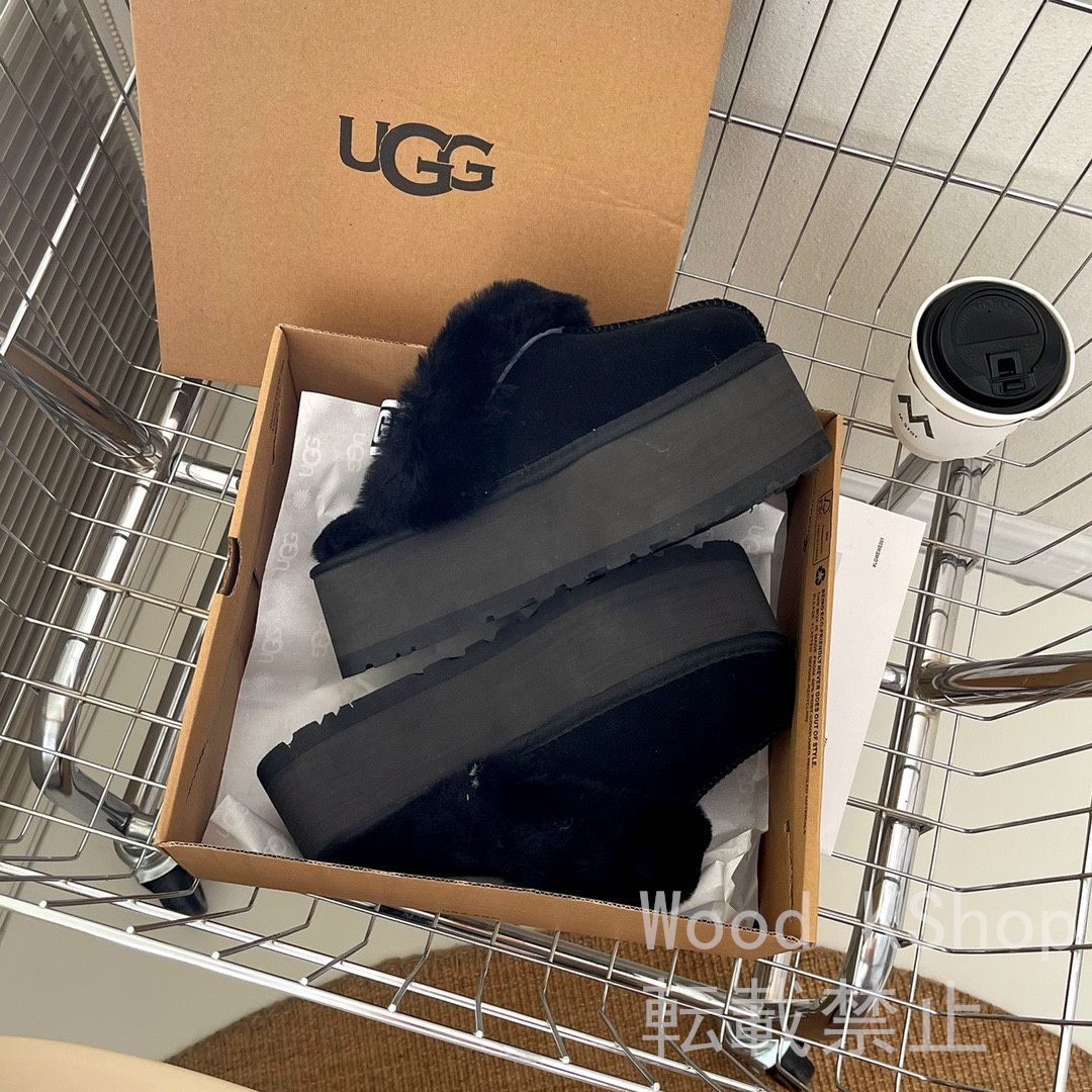 UGG ファンケット Funkette 5cn 厚底 ブーツ 人気 アグ サンダル レディース #Black - メルカリ