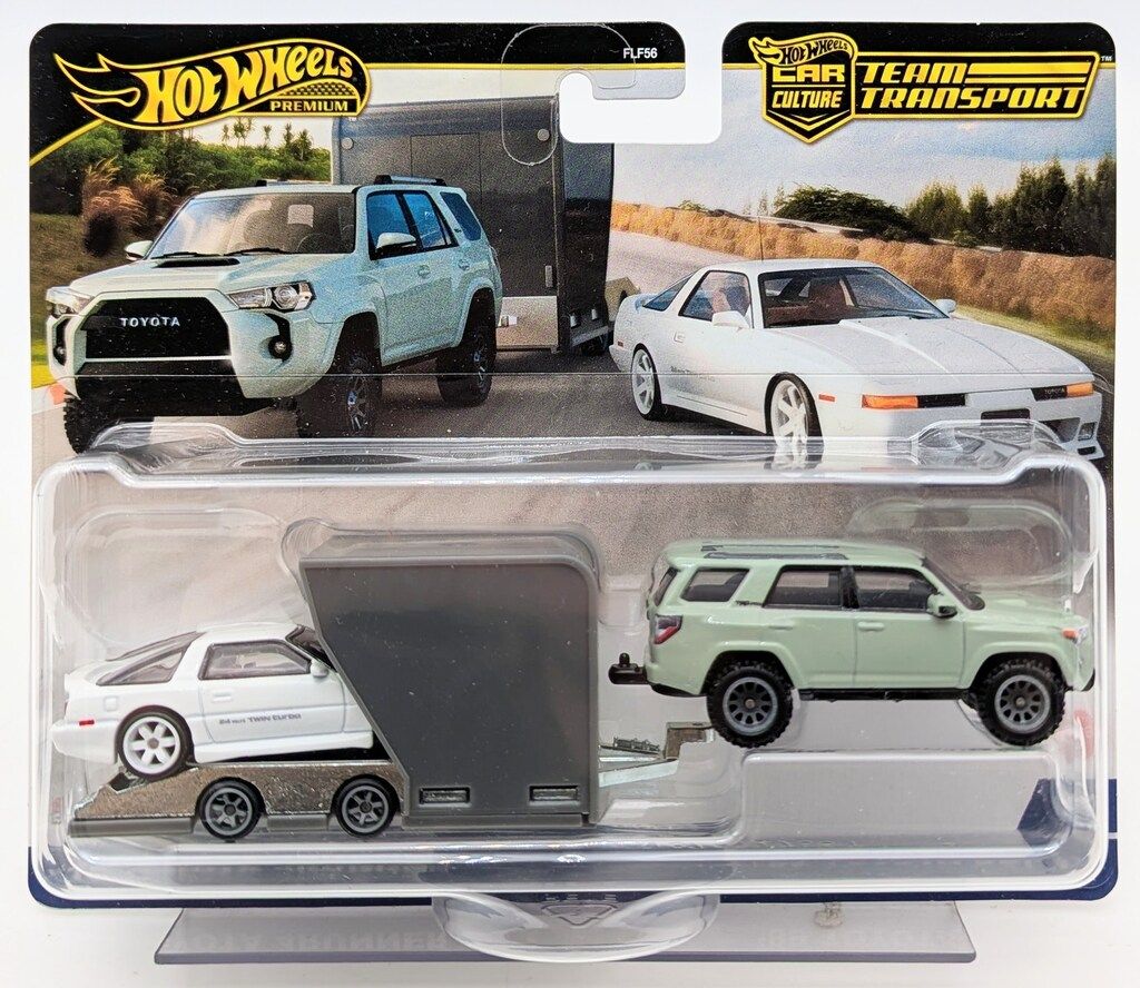 MATTEL HOTWHEELS TEAM TRANSPORT HRV37 '18 TOYOTA 4RUNNER/'89