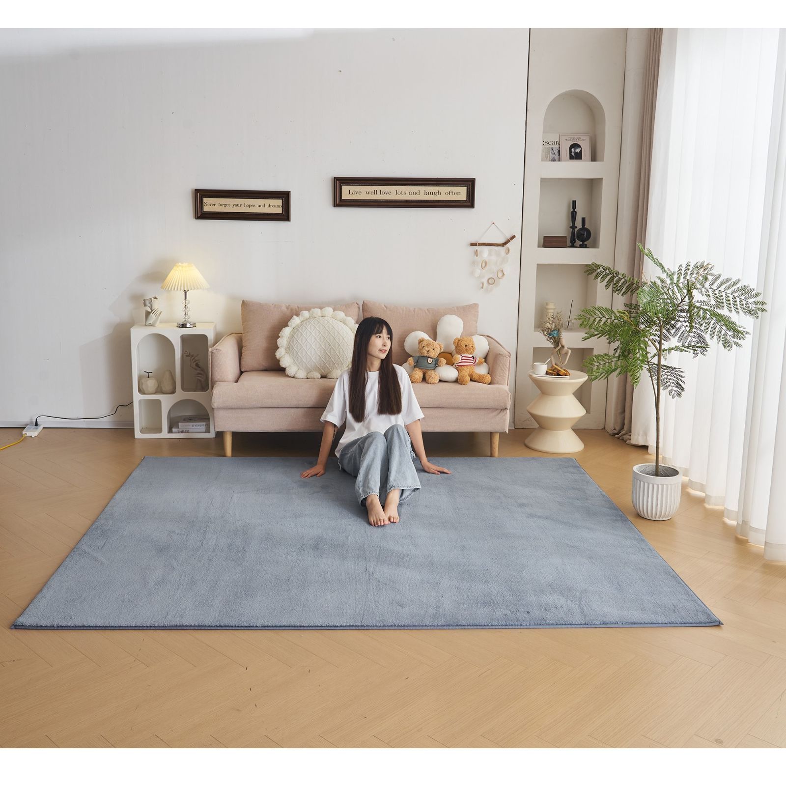 ラグ 洗える 北欧 ダウンリンク 200×250cm 滑り止め ホット ラグ 洗える 北欧 ダウンリンク 200×250cm 滑り止め ホット
