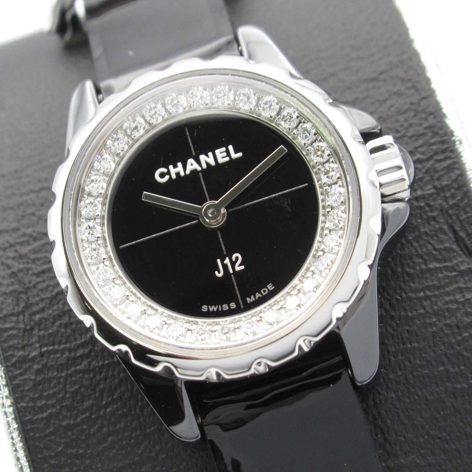 シャネル CHANEL J12 XS 腕時計 時計 セラミック レザーベルト