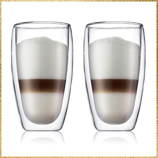 新品送料無料Size:450ml_Style:ガラス(2個セット) BODUM ボダム グラス コップ タンブラー PAVINA パヴィーナ ダブルウォールグラス 450ml 2個セット 保温保冷性 二重構造 耐熱ガラス 電子レンジ可 オー