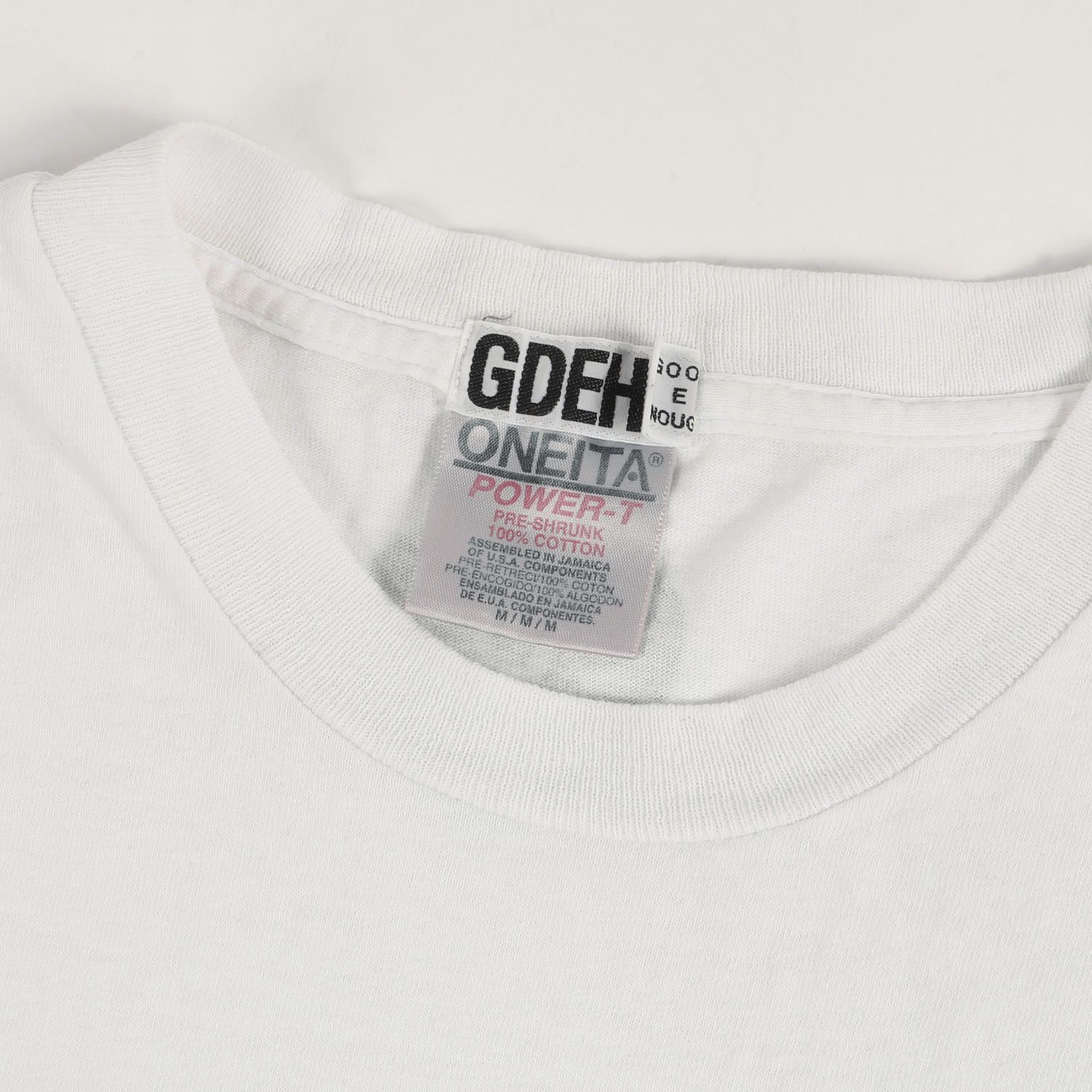GOOD ENOUGH グッドイナフ Tシャツ サイズ:M 90s Love Enoughロゴ クルーネックTシャツ 1999年製 /  ONEITAボディ ホワイト 白 トップス カットソー 半袖 ブランド