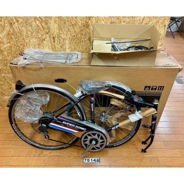 75148 自転車 National SUPER SONIC スーパーソニック B-JT ブラック 当時物 レトロ スーパーカー