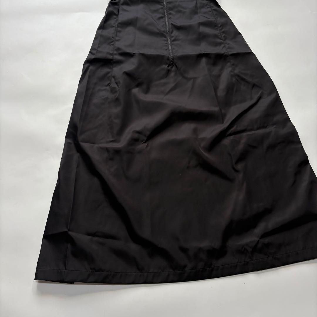 LOEFF ロエフ ナイロン ジャンパースカート ワンピース ブラック