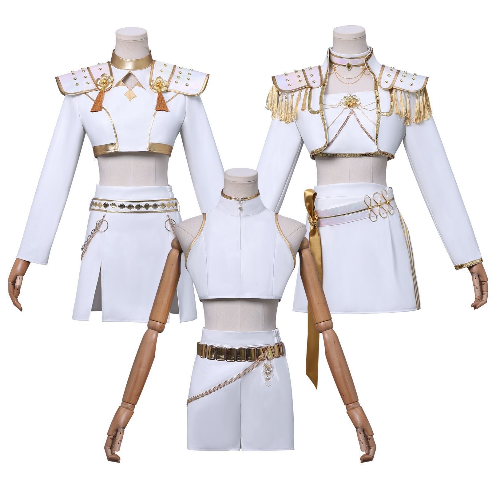 コスプレ服 韓流 女団 K-POP ルミ 白 コスチューム ハンターメイド