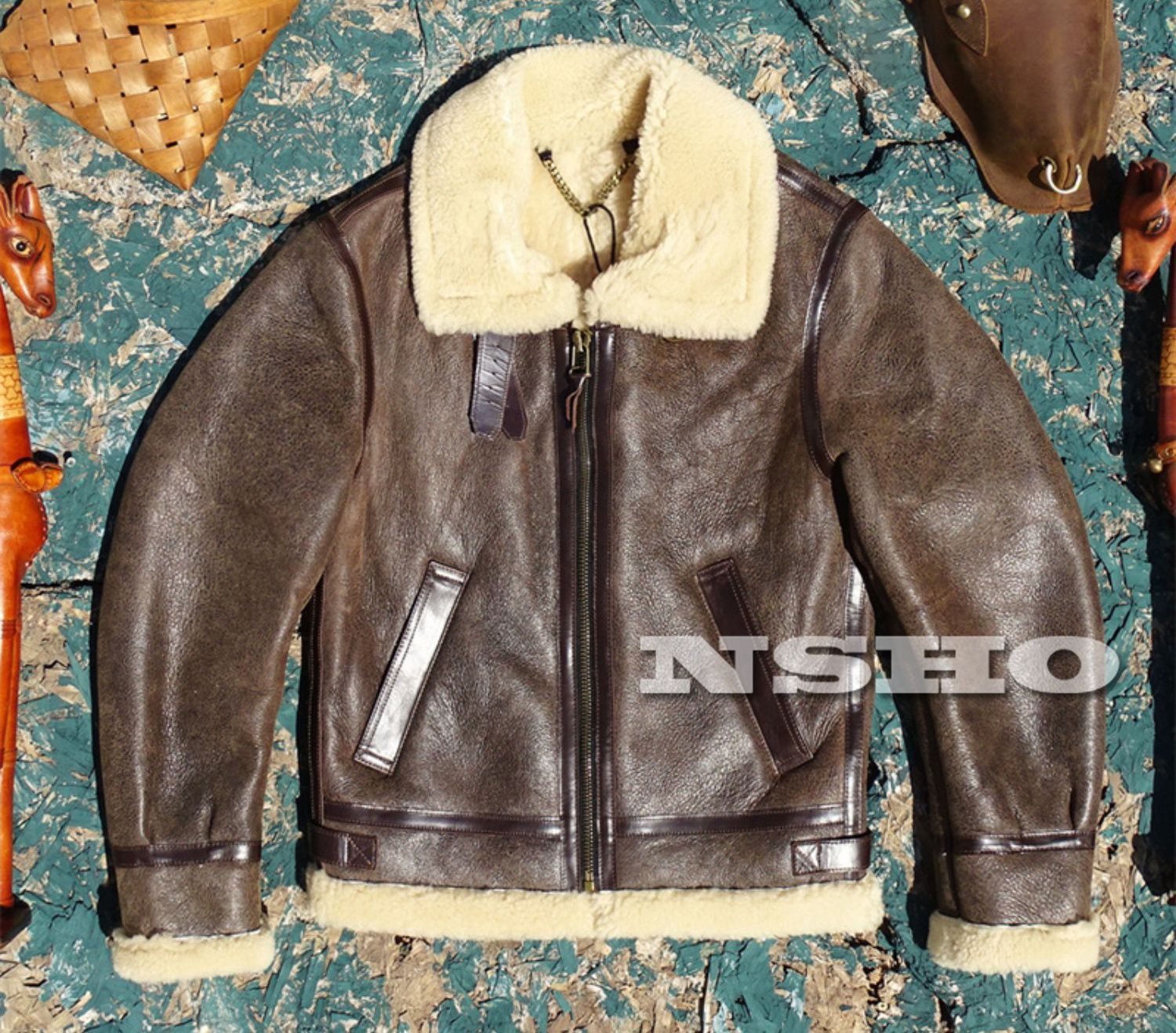 シープスキン 復刻30 s USAF TYPE B-3 ムートン フライトジャケット ボマー ボンバー ラム メンズ 革ジャン 羊革