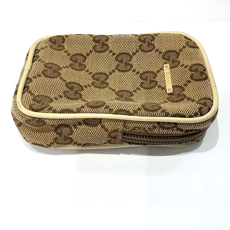 GUCCI シガレットケース タバコ入れ CGキャンバス ブラウン 中古