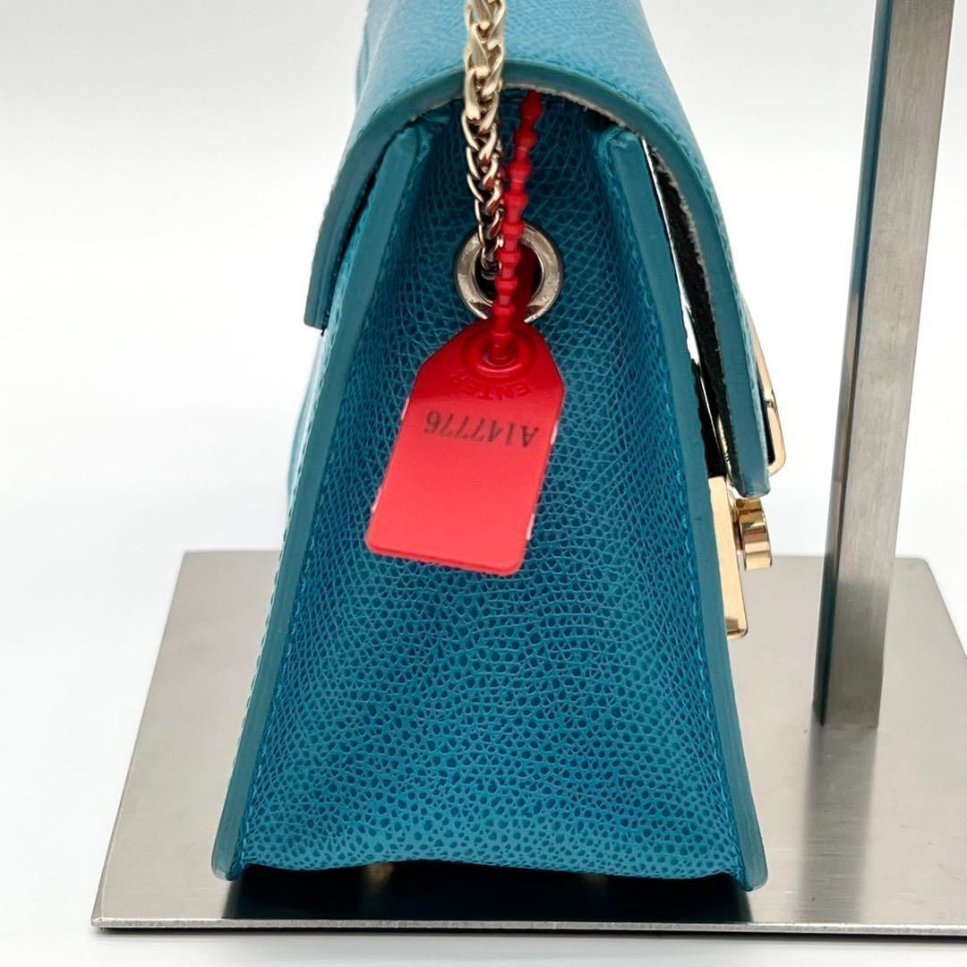 FURLA ショルダーバッグ メトロポリス レザー グレー中古 FURLA 美品 