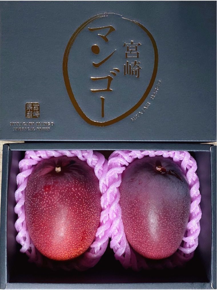 宮崎県産 完熟マンゴー 秀品 3L 2玉 化粧箱入り クール便