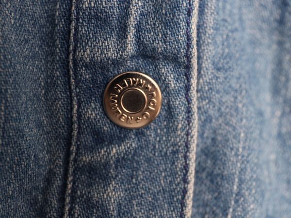 90s ラルフローレン デニム シャツ レディース M / オールド ポロ コットン 長袖シャツ ポニー無し ガチャポケ ショート丈 細身 無地 短丈 お得なクーポン配布中!】 90s ラルフローレン デニム シャツ