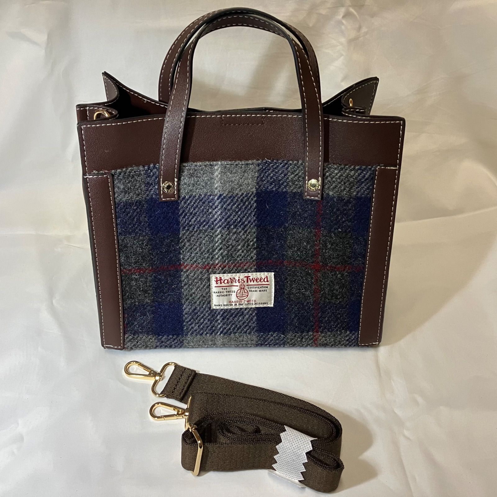 Harris Tweed ハリスツイード 2WAY ハンドバッグ ショルダー