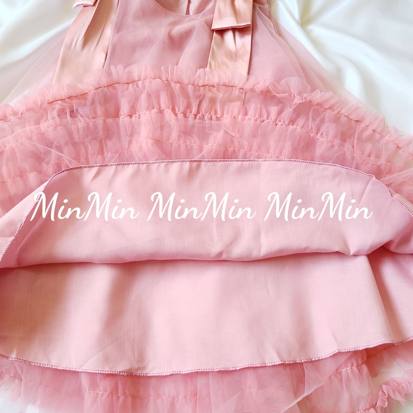 新品130cm♡ピンク キッズドレス チュールドレス ドレスアップ 結婚式 