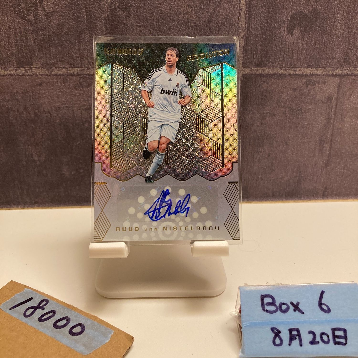 panini revolution ヴァーディ　サインカード 2017 Panini Revolution Ruud Van Nistelrooy サイン Real