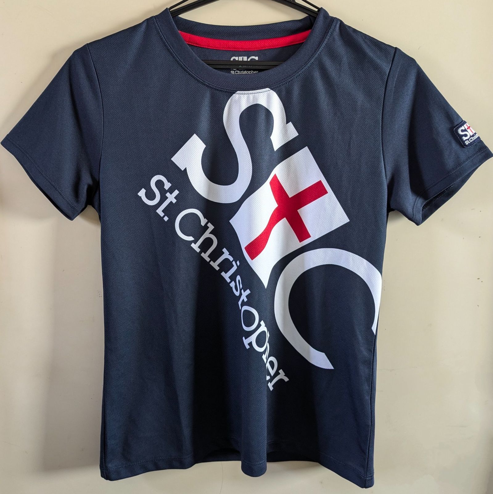 セントクリストファー 上下M TM42107 肩ラインポロシャツ ネイビー