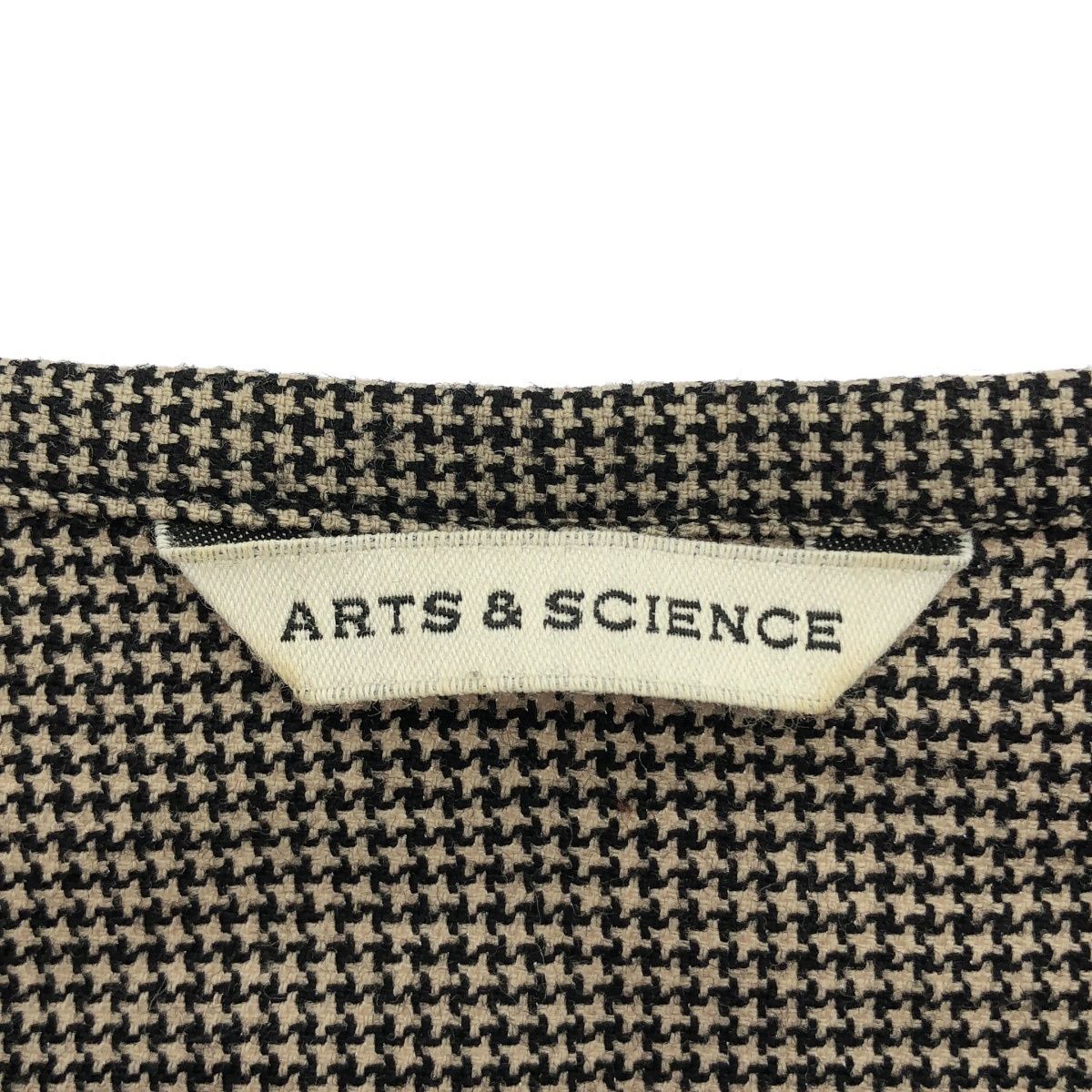 ARTS&SCIENCE アーツアンドサイエンス 20AW ハウンドトゥース ARTS&SCIENCE アーツアンドサイエンス 20AW ハウンドトゥース