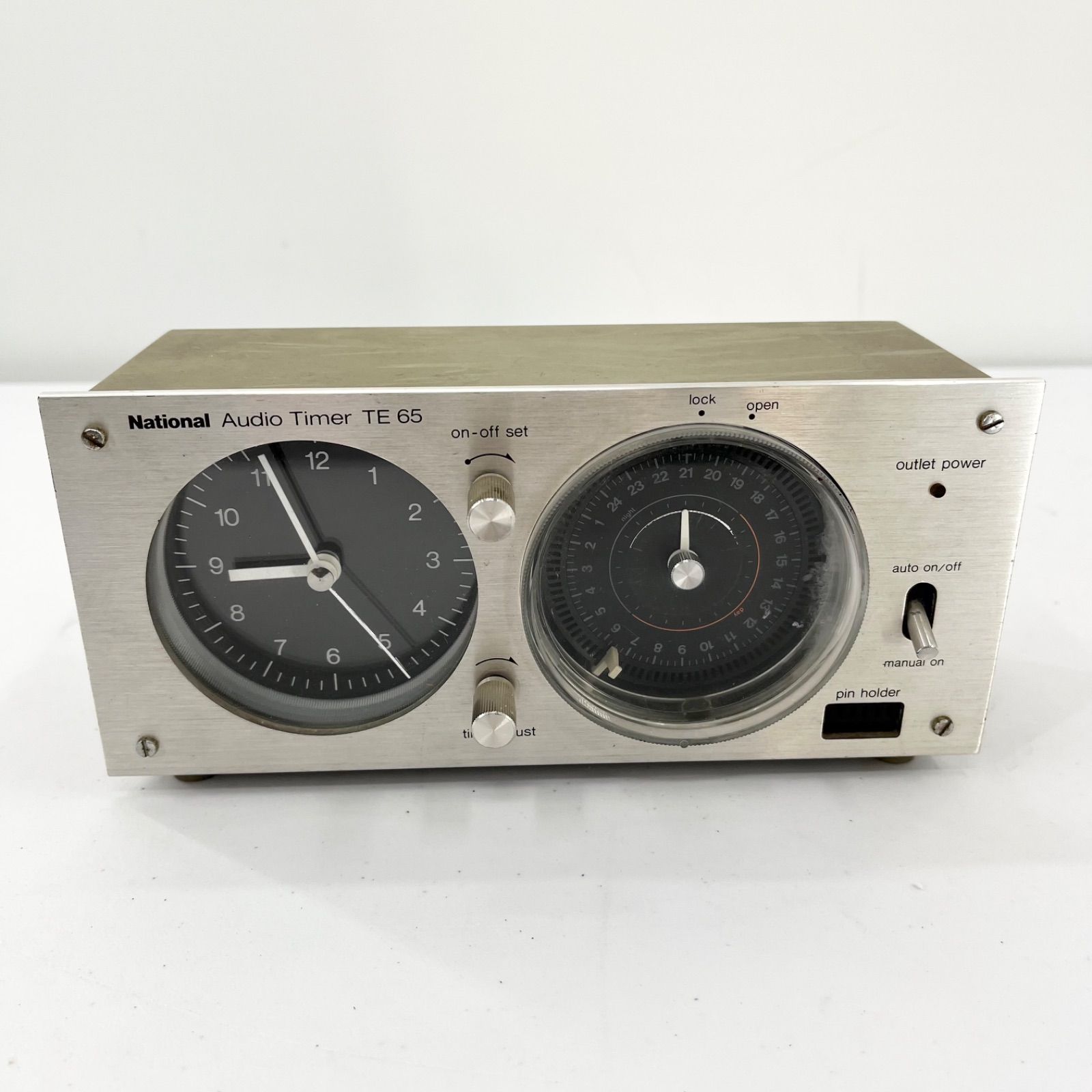 【昭和レトロ】 National オーディオタイマーTE932 National（ナショナル）Audio Timer TE‑65 レトロオーディオ