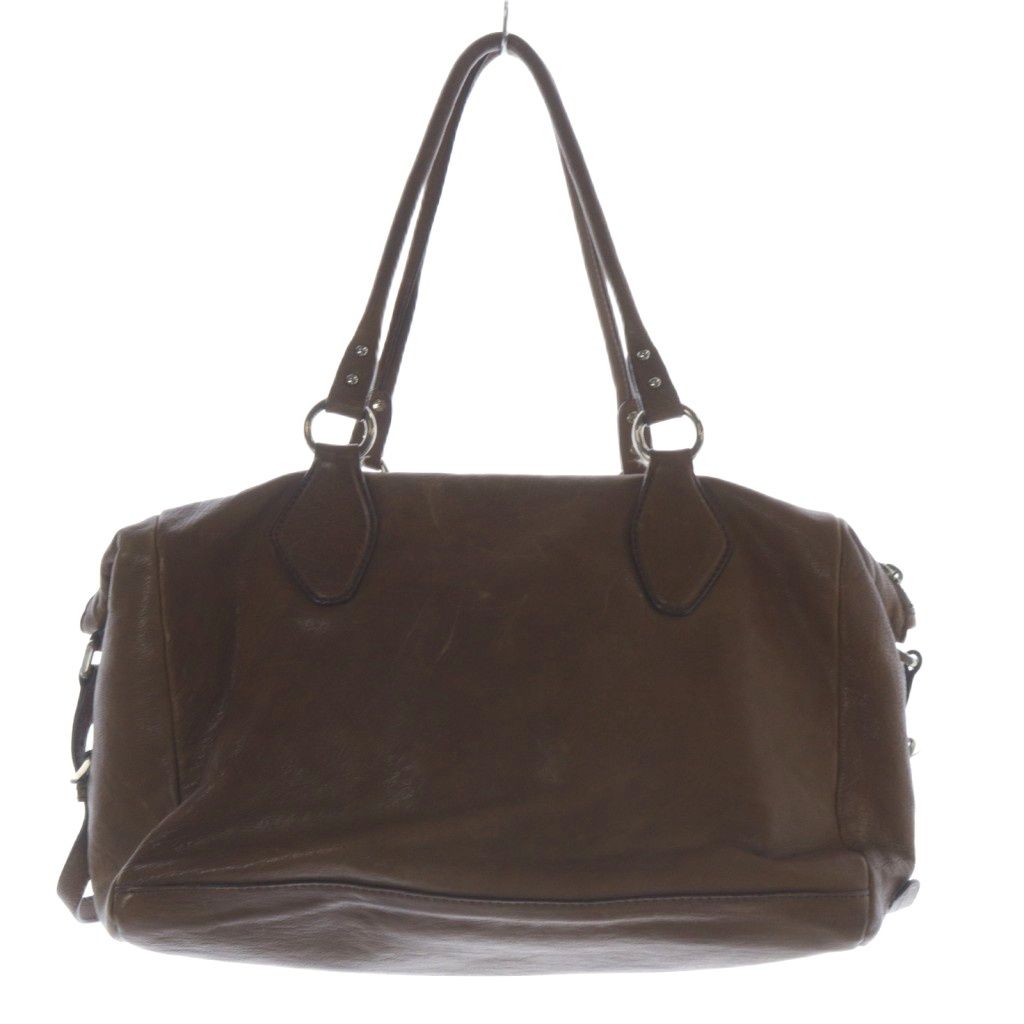 ジルサンダー ポケット チャーム付 ロゴ ハンドバッグ トートバッグ Y 2 K 茶