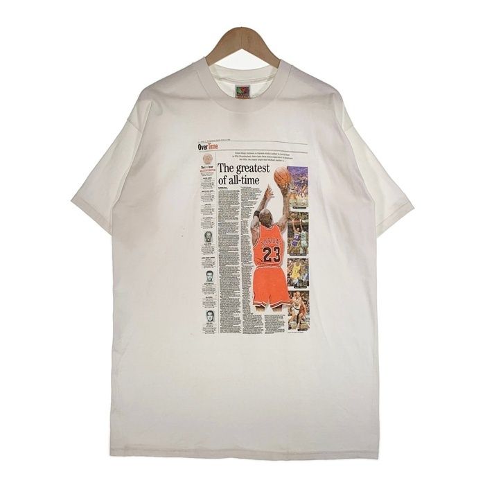 90-00's NBA Over Time The greatest of all-time フォトプリントTシャツ ホワイト フルーツオブザルーム Size XL