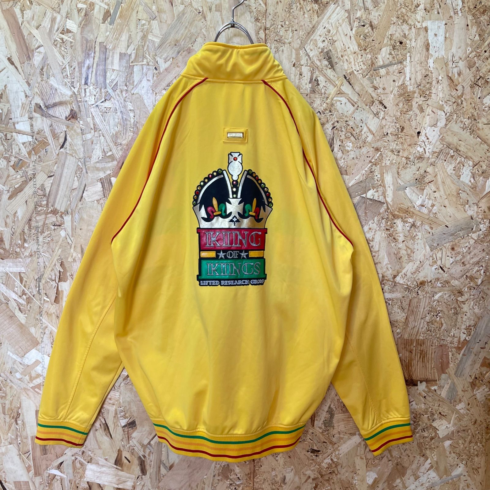 希少　LRG ラスタカラー　刺繍ロゴ　トラックジャケット　イエロー 希少 LRG ラスタカラー 刺繍ロゴ トラックジャケット イエロー - メルカリ