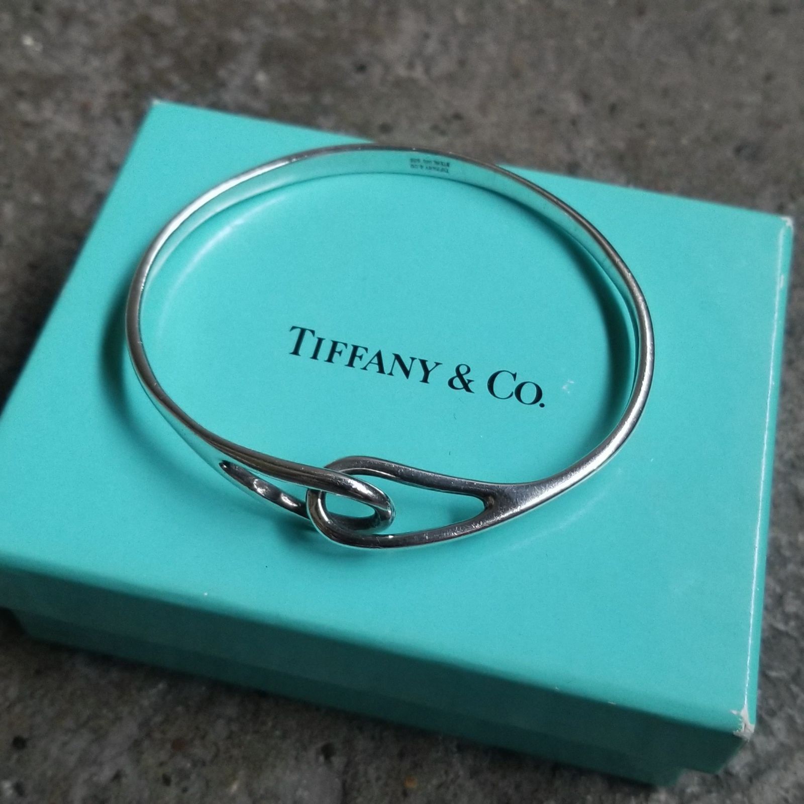 TIFFANY-Co. ダブルループバングル ティファニー ヴィンテージ シルバー925