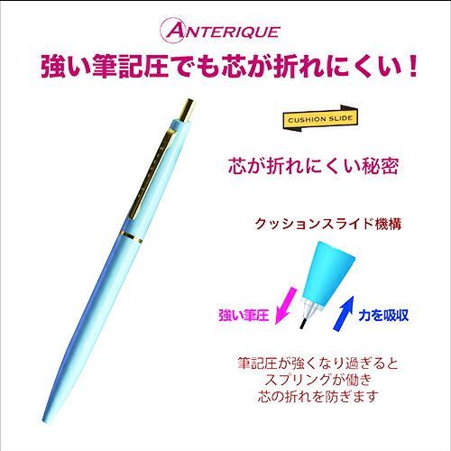まとめ アンテリック シャープペン 0.5mm アクアブルー MP1AB ×20セット