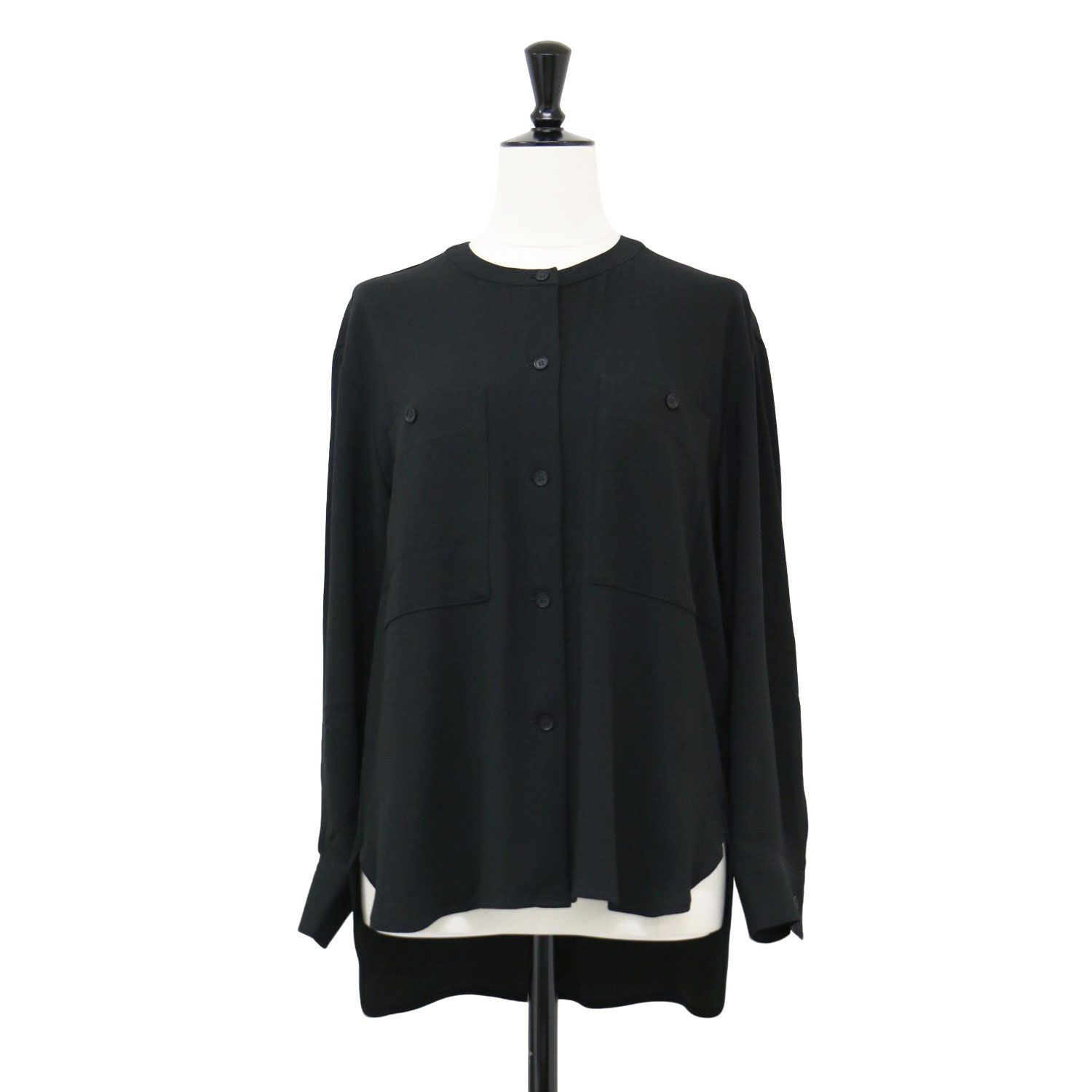 美品】theory luxe セオリーリュクス ブラウス ブラック 黒 サイズ:S32 