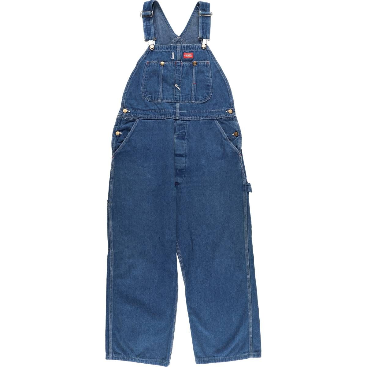 古着 90年代 ディッキーズ Dickies デニムオーバーオール USA製