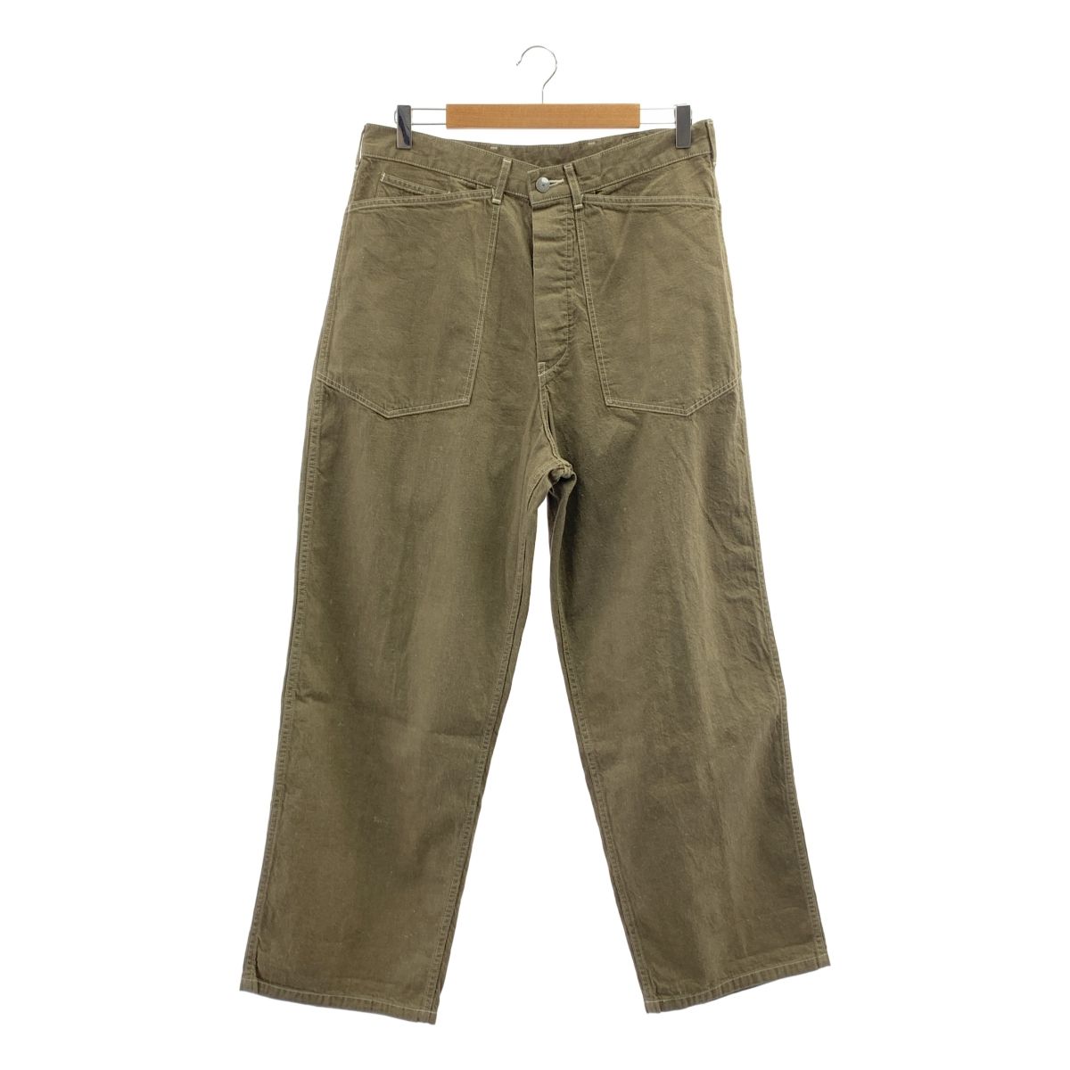 MAATEEu0026SONS / マーティーu0026サンズ | MILITARY DENIM ミリタリー デニムパンツ | 3 | カーキ | メンズ