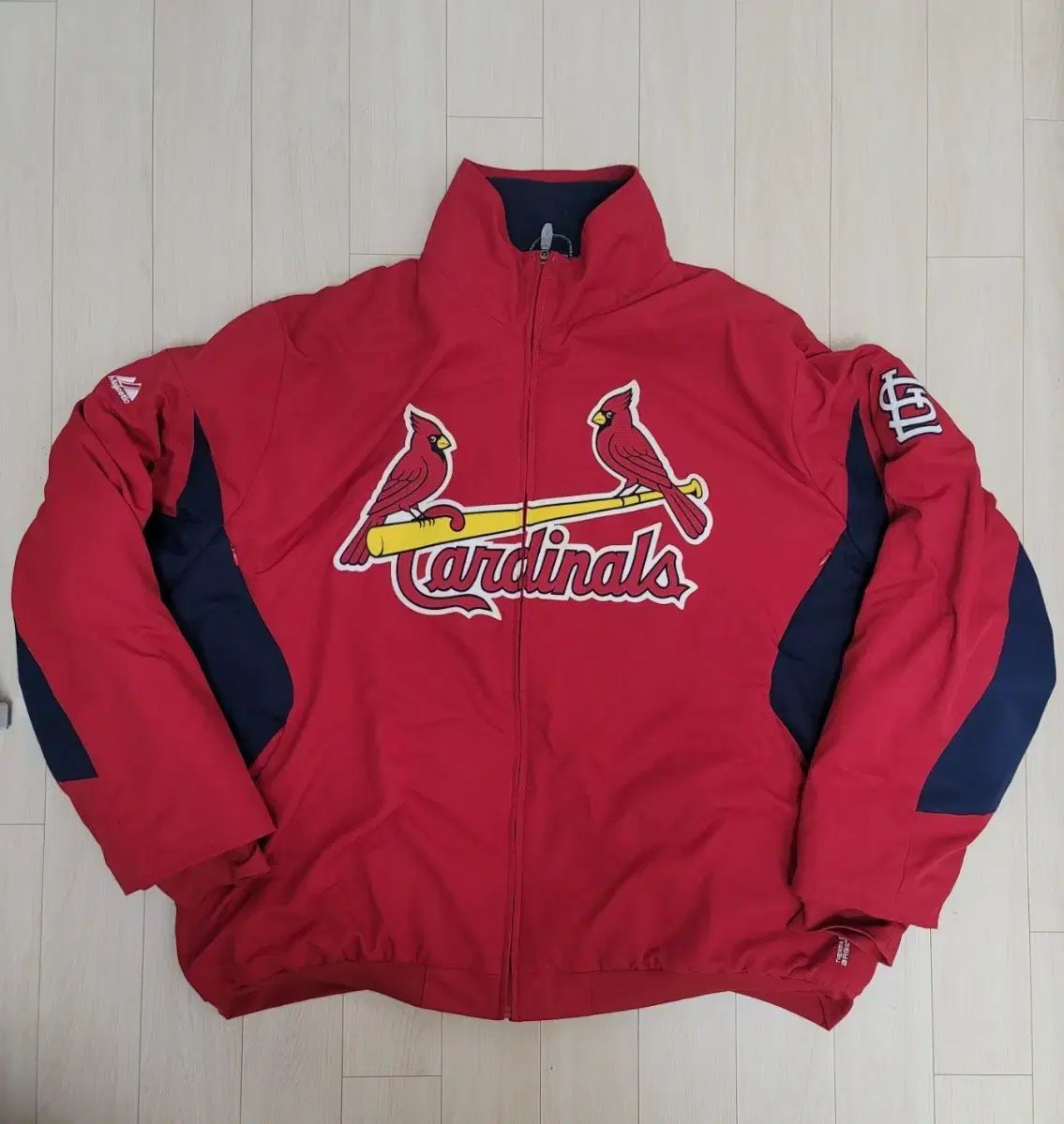 Majestic マジェスティック アセンテック ST カージナルス サーマベース ダッグアウト ジャケット L 105