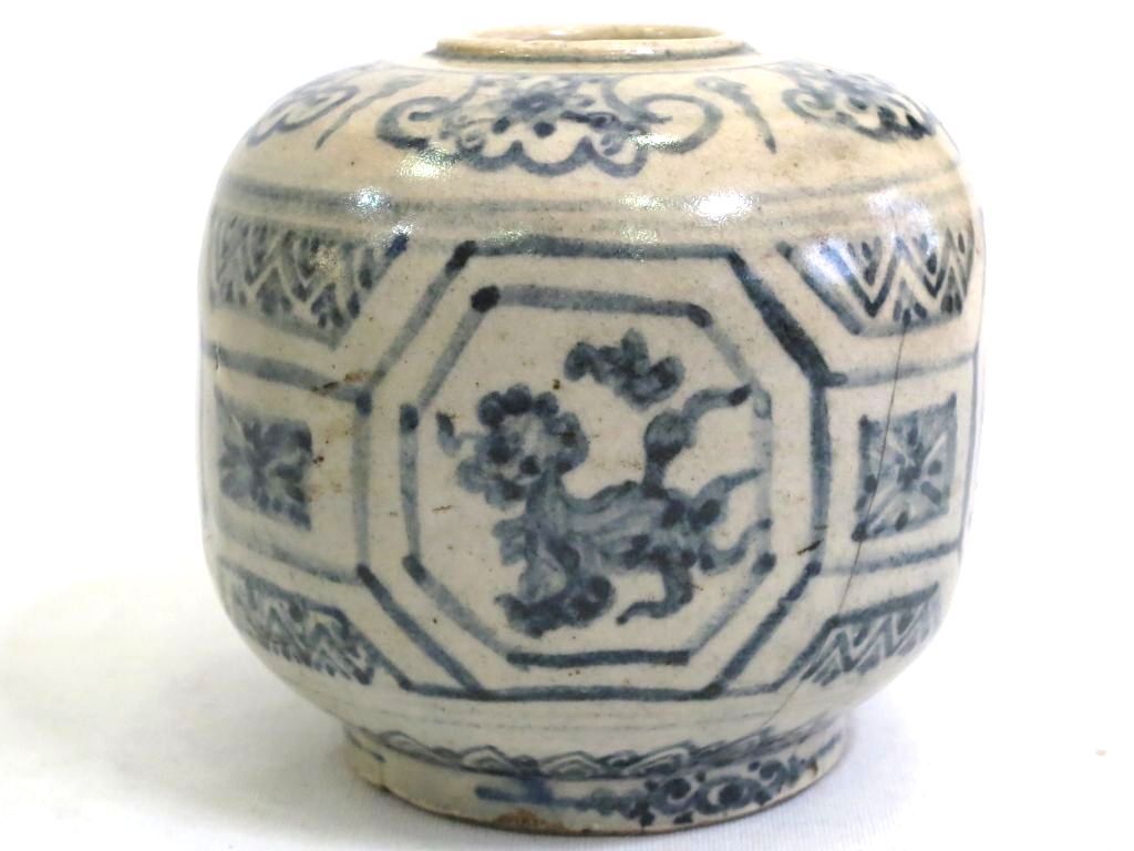 223391】 中国古美術 安南 染付 小壺 陶磁器 青花 - メルカリ