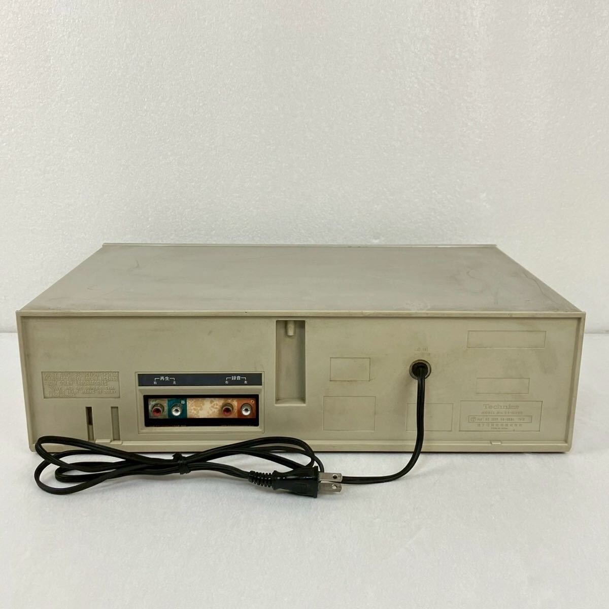 Technics ダブルカセットデッキ RS-M222 音楽機材 現状品