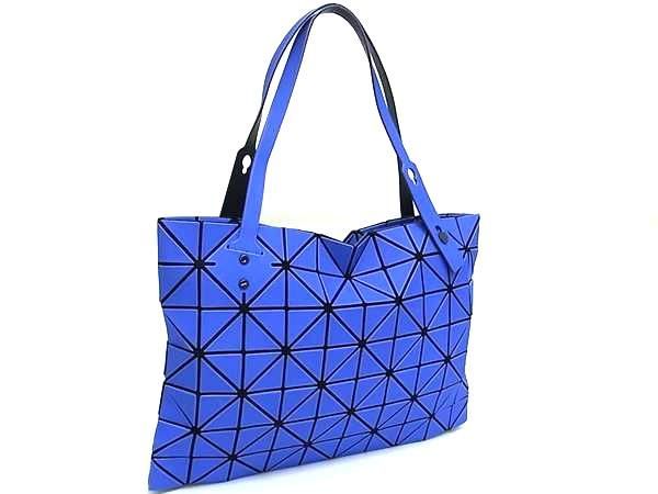 BAO BAO ISSEY MIYAKE バオバオイッセイミヤケ ルーセント PVC ハンドバッグ トートバッグ 肩掛け パープル系 FS4669