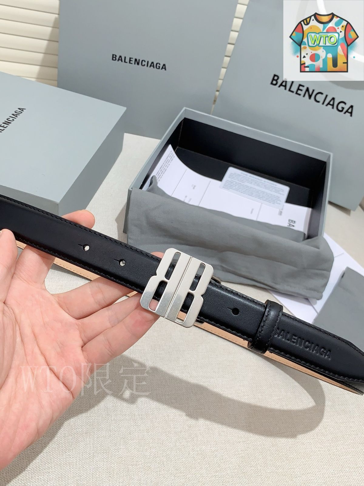 BALENCIAGA　革ベルト 今日WTO】Balenciaga 新款レザーベルト-JJ88 - メルカリ