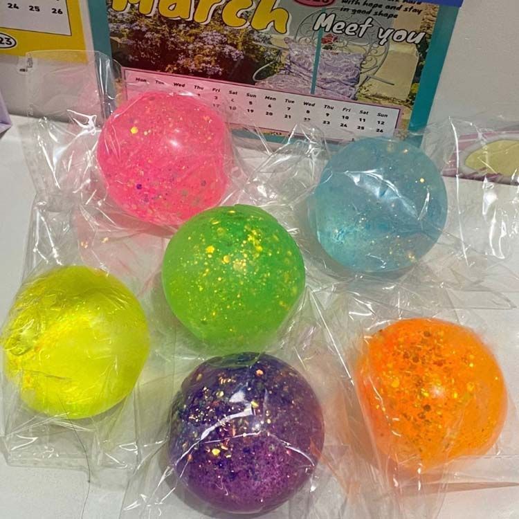スクイーズボール 4点セット ストレス解消ボール 破れにくい 子供 大人 