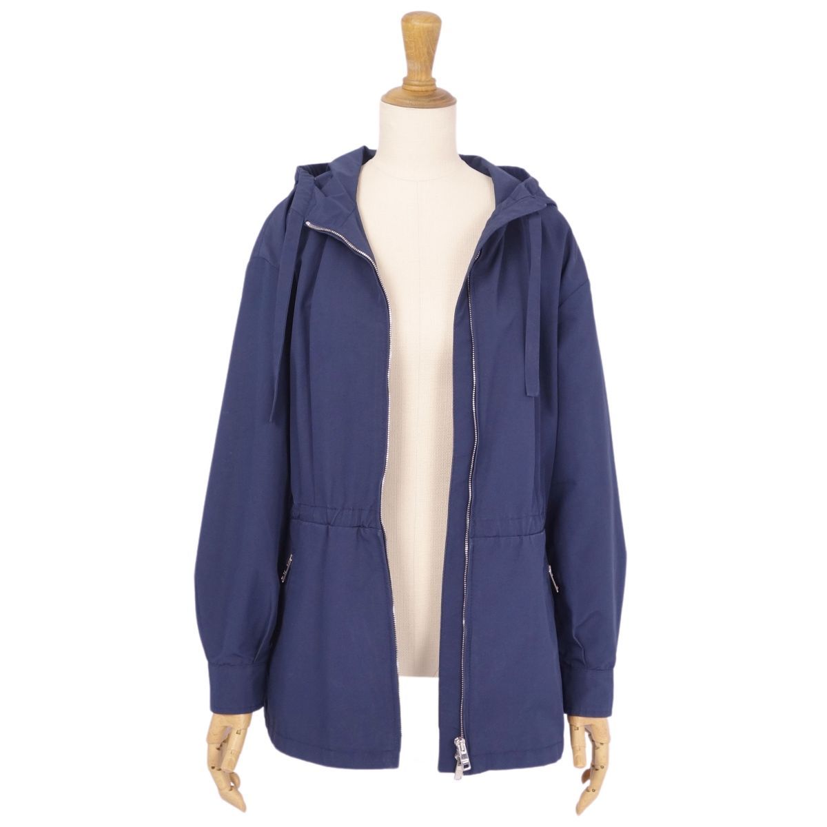 ドルチェ＆ガッバーナ 黒ニットジャケット メタルプレート 襟ボア L