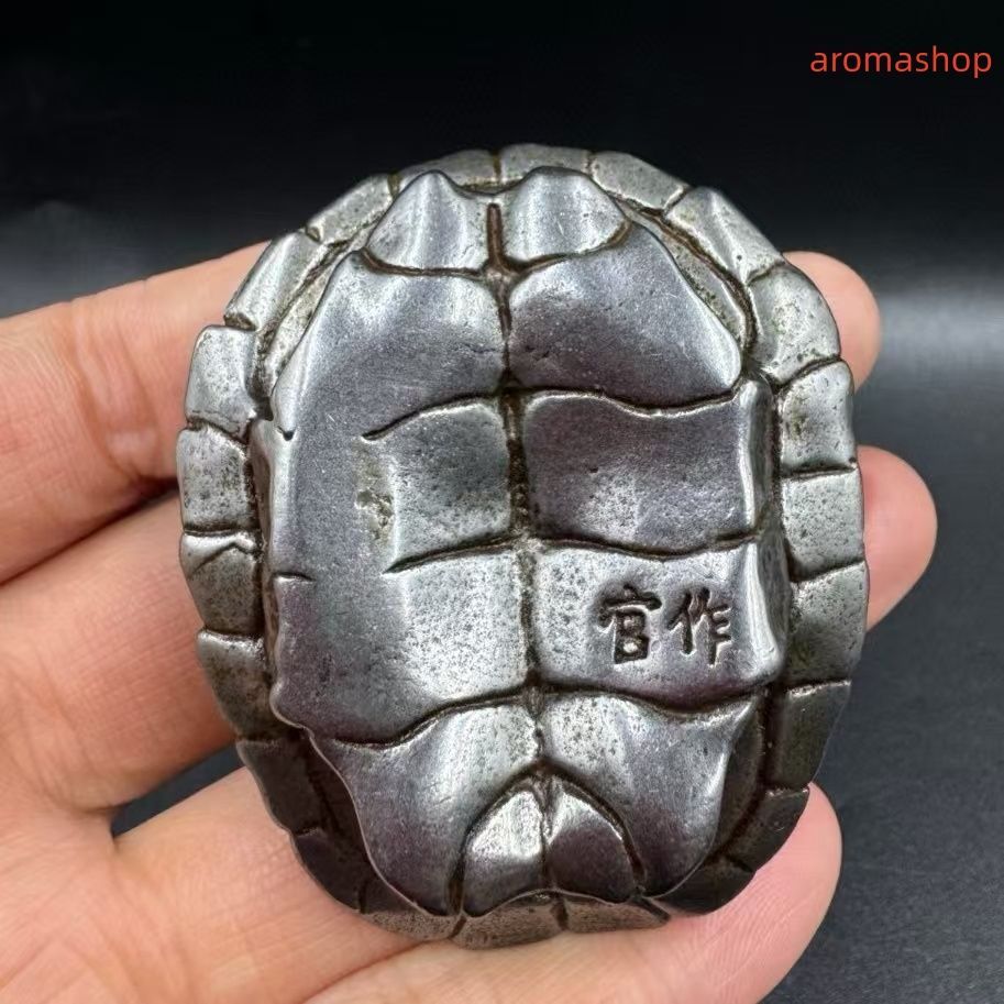 隕鐵 清代 旧蔵 チベット古寺 天鉄-隕石鉄 河図洛書・亀の甲羅