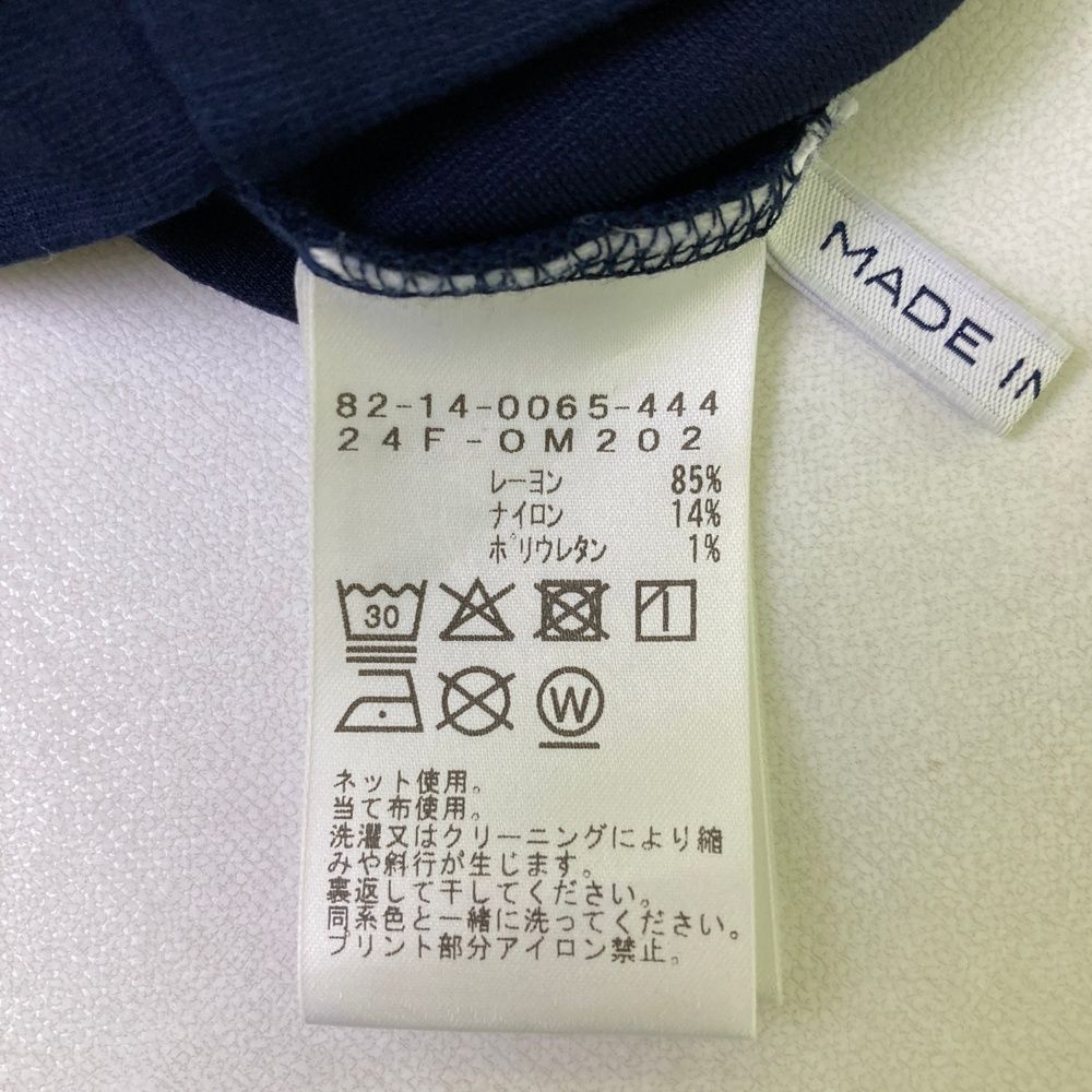サイズ：XL BEAMS GOLF ビームスゴルフ 2024年モデル モックネック 長袖Tシャツ  ネイビー系 [240101458040] ゴルフウェア メンズ ストスト BEAMS GOLF ビームスゴルフ 2024年モデル モックネック 長袖T