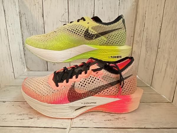 NIKE ナイキ FQ8109-331 ZOOMX VAPORFLY NEXT％ 3 ランニングシューズ サイズ25.5cm ピンク 黄色 スポーツ