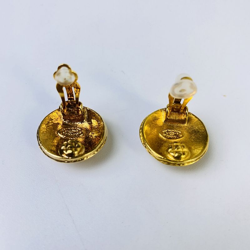72543★ CHANEL シャネル/ イヤリング/ アクセサリー ファッション 小物/ ココマーク GP ブラック 黒 ゴールド/ レディース 95 A 最大5,000円OFFクーポンシャネル イヤリング CHANEL