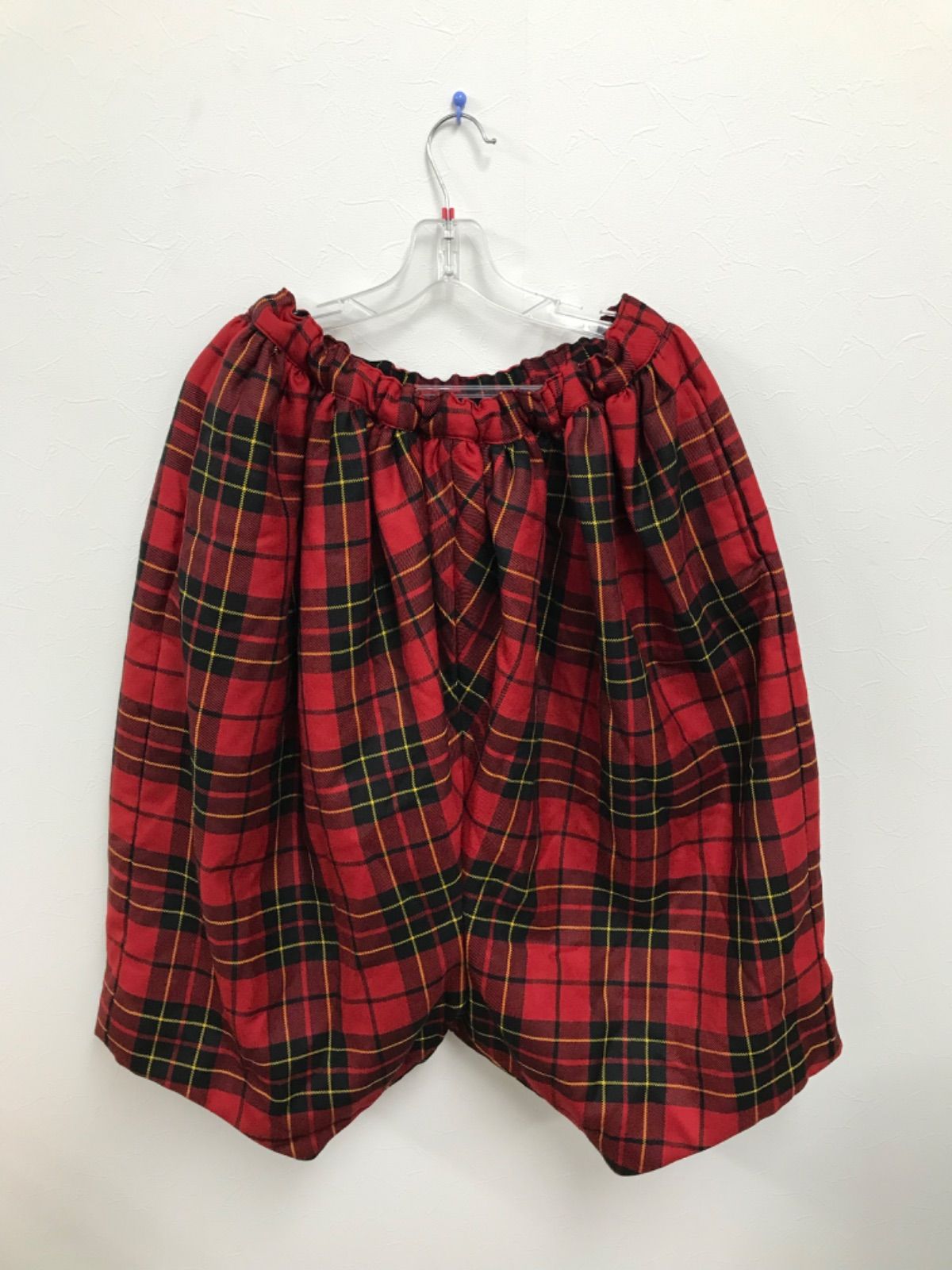 コムデギャルソンCOMME DES GARCONS サルエルパンツ赤チェック柄