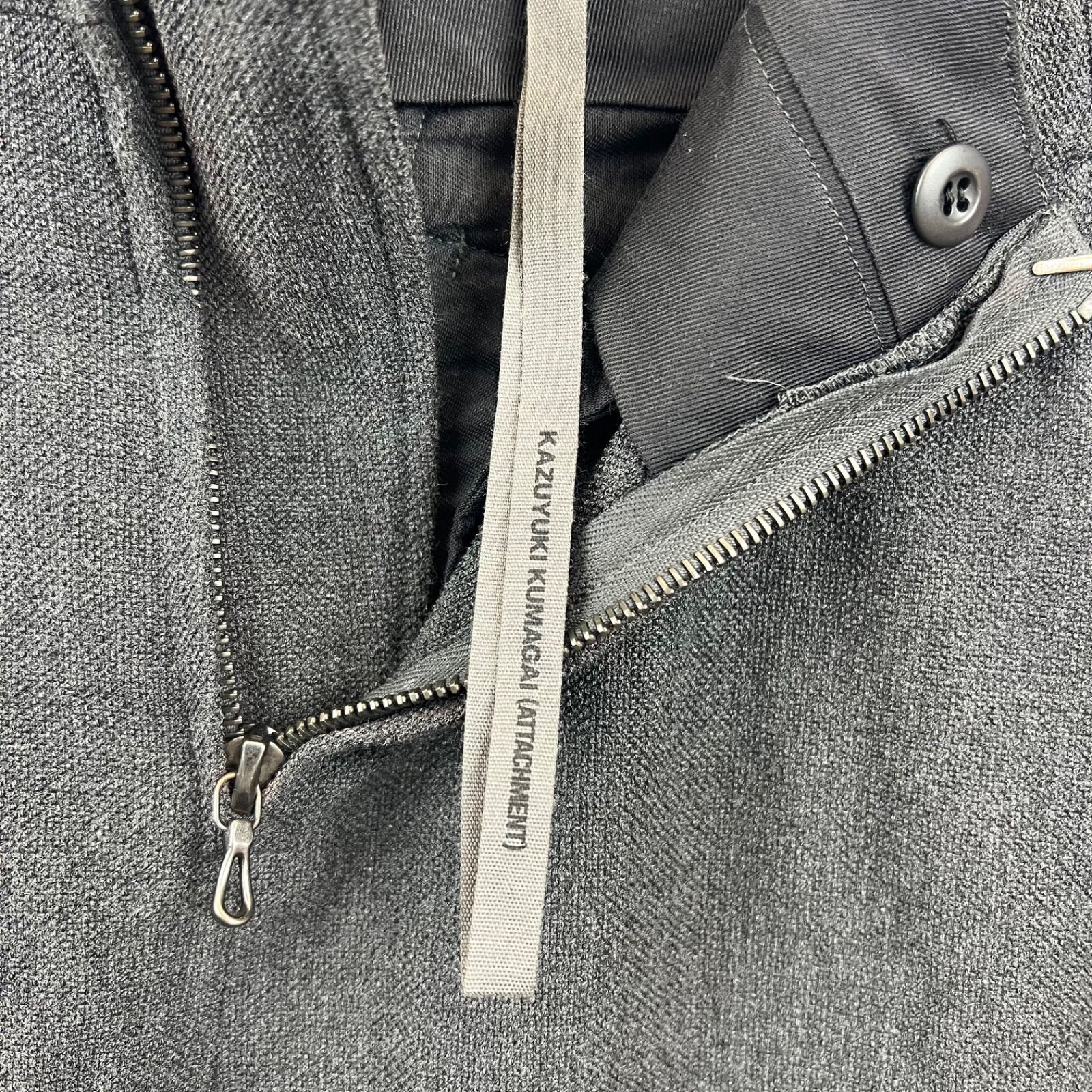 KAZUYUKI KUMAGAI アタッチメント スウェットサルエルパンツ 黒 KAZUYUKI KUMAGAI アタッチメント スウェットサルエルパンツ 黒