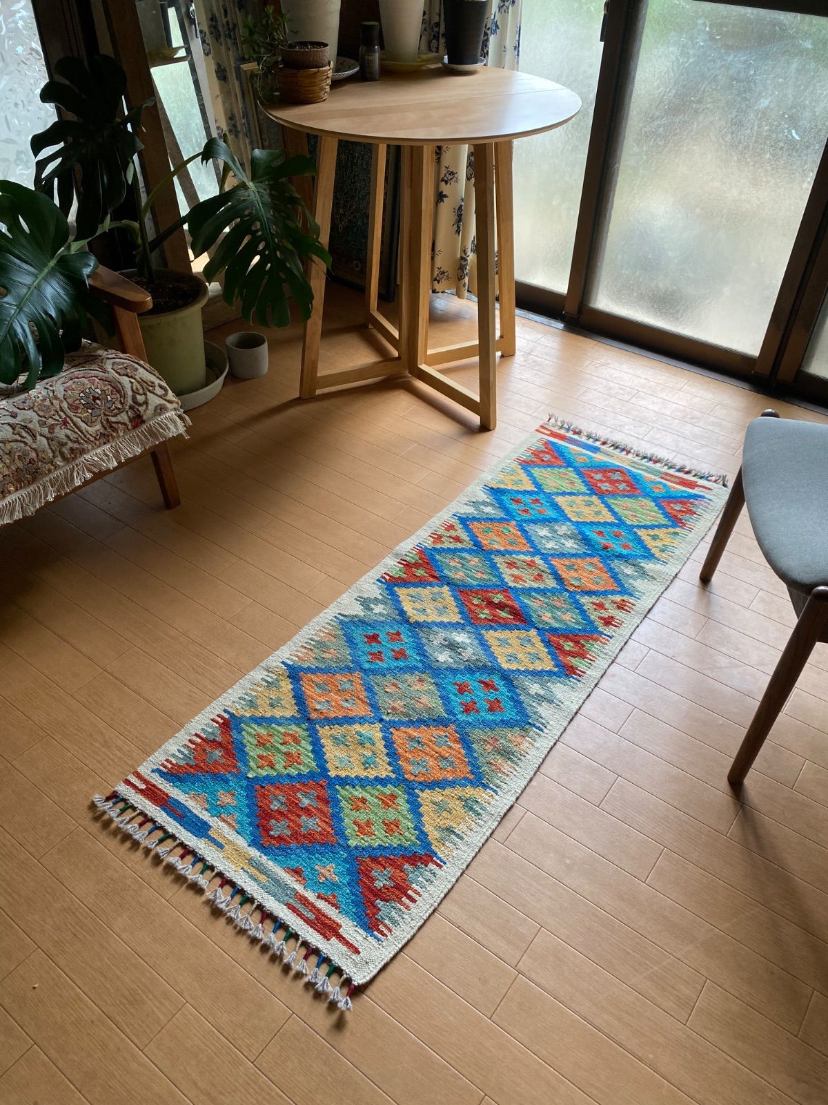 手織りアフガニスタンキリムとても素敵です