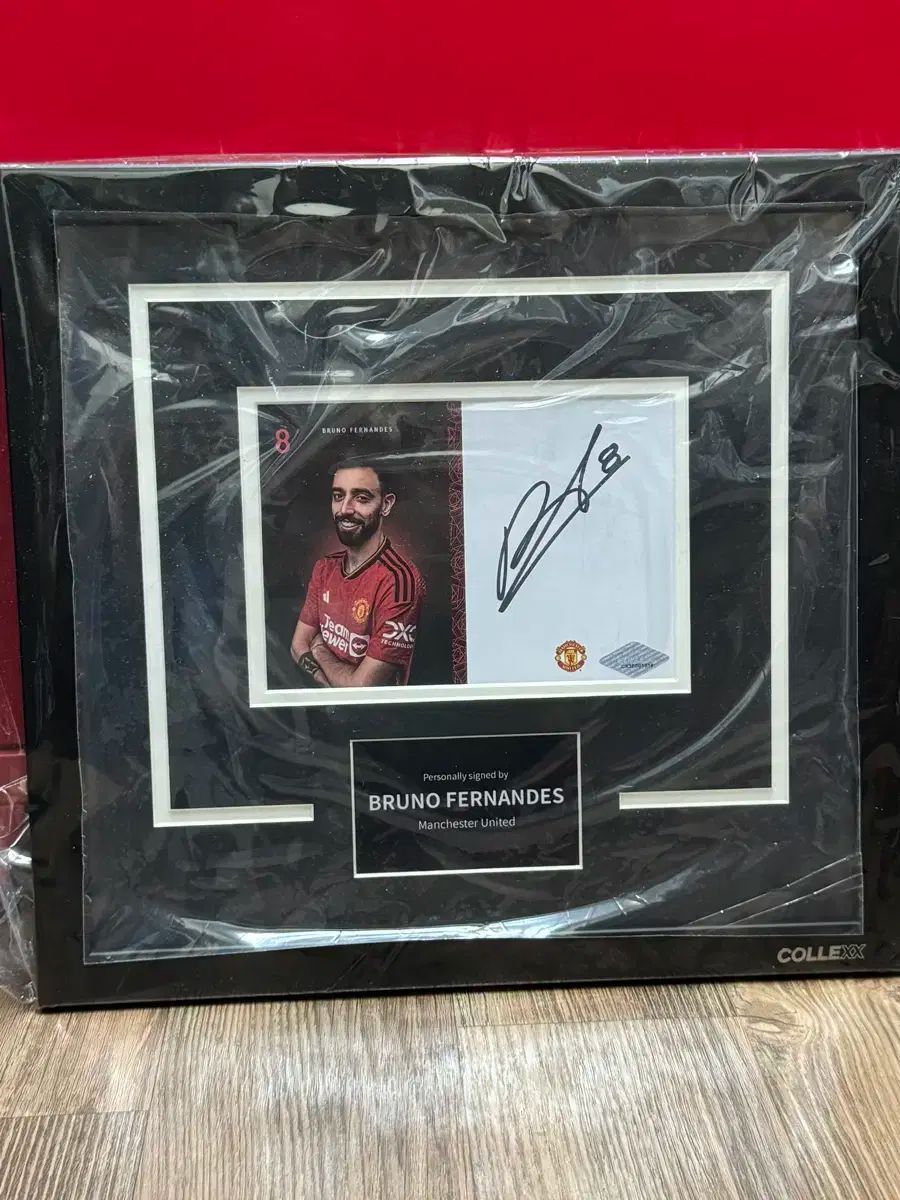 ブルーノフェルナンデス　直筆サインフォト　額装 ブルーノフェルナンデス直筆サインフォト額装