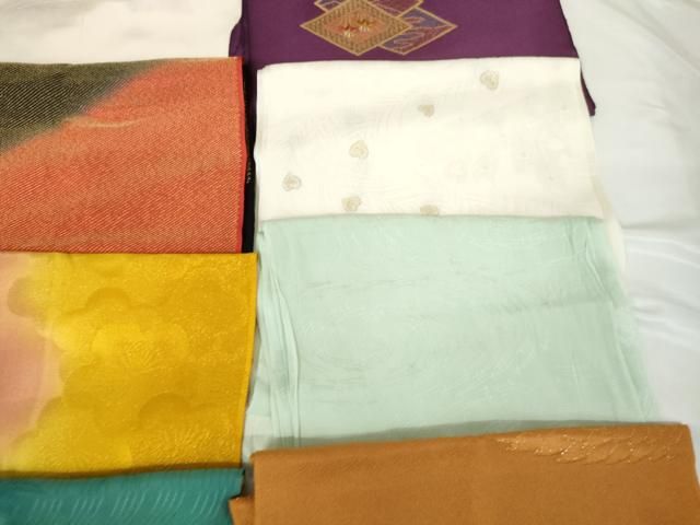 平和屋着物☆和装小物 上質な帯揚げ 10枚セット 逸品 AAAO4936ps